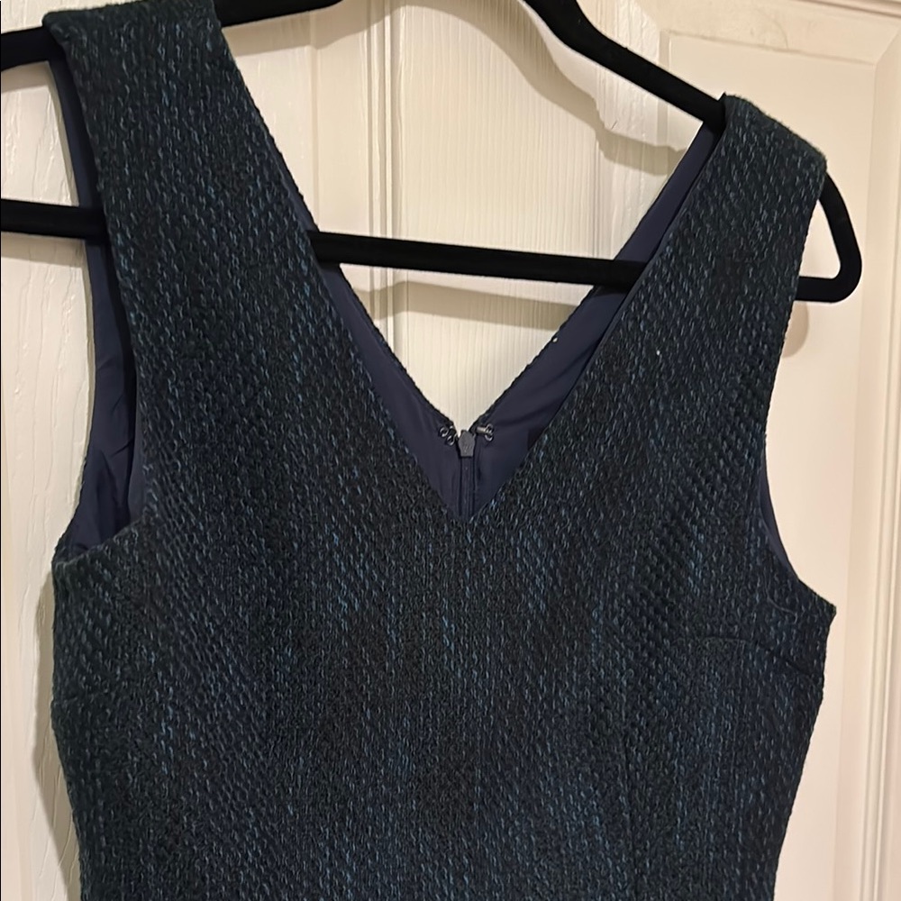 Banana Republic | Blue and Navy Woven / Tweed Sheath Dress - Size 6P
